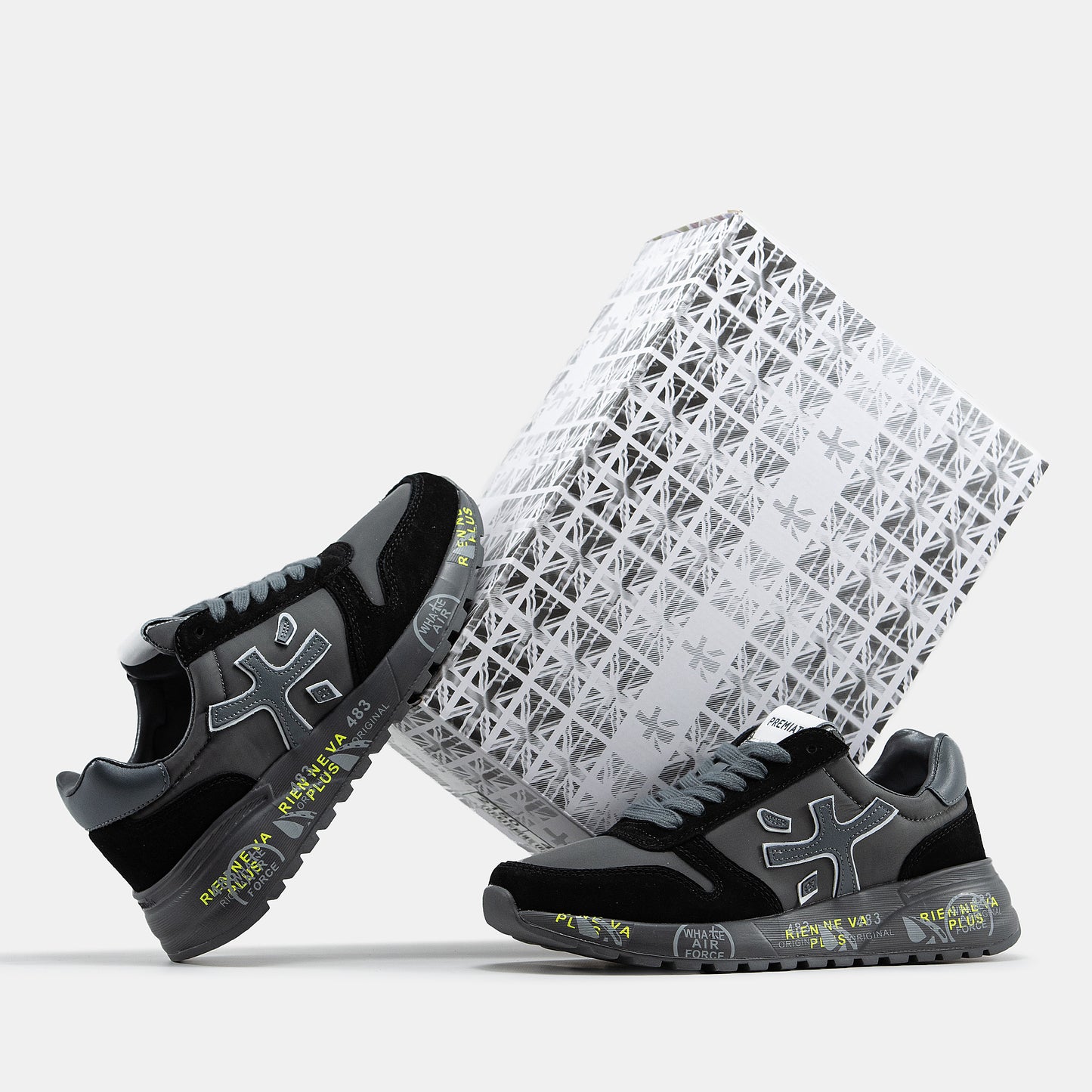 PREMIATA MICK SNEAKER IN BLACK/BLACK