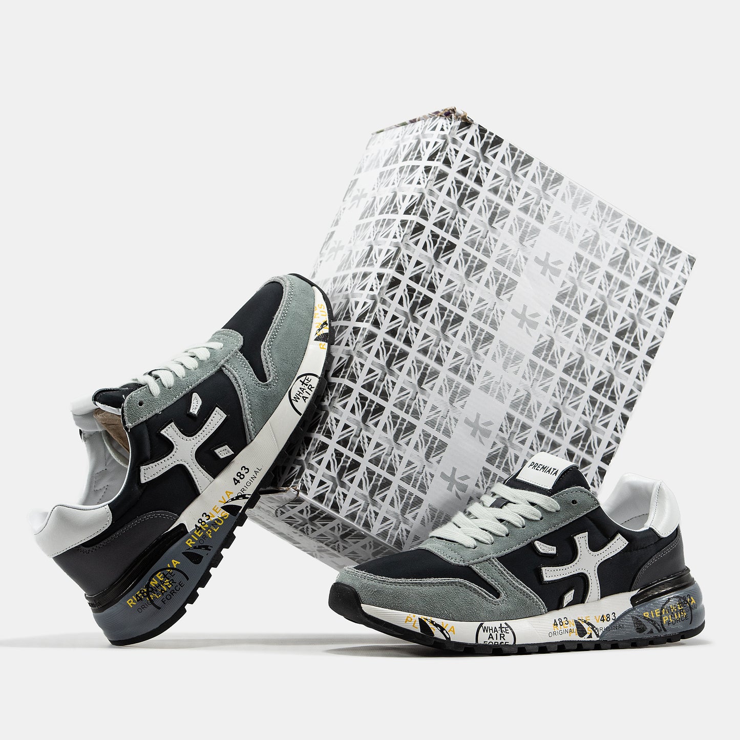 PREMIATA MICK SNEAKER IN BLACK/GREY