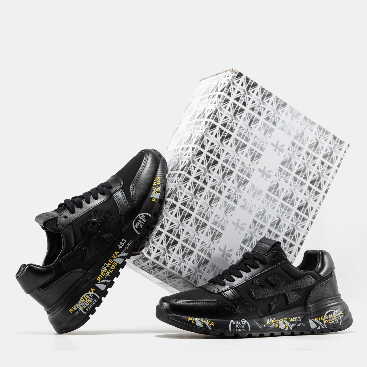 PREMIATA MICK SNEAKER IN TRIPLE BLACK
