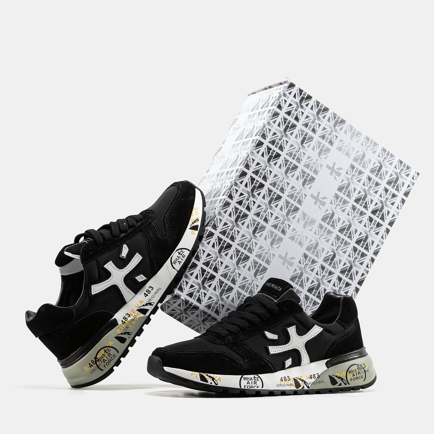 PREMIATA MICK SNEAKER IN BLACK/WHITE