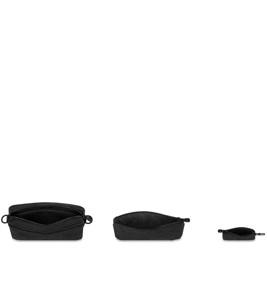 LOUIS VUITTON TRIO MESSENGER MONOGRAM SHADOW LEATHER BAG