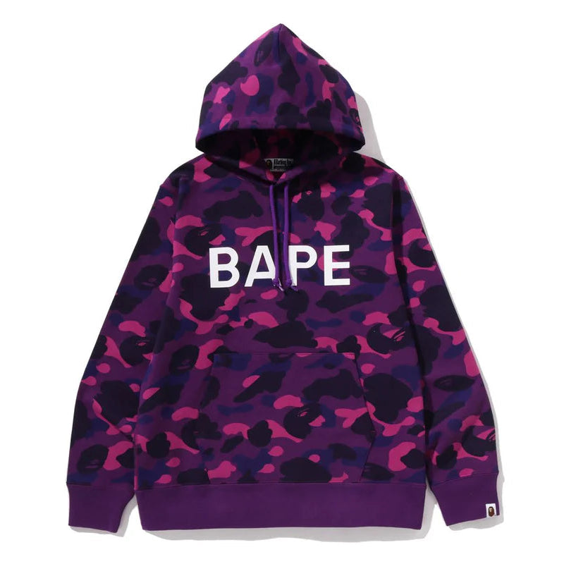 BAPE COLOR CAMO PULLOVER HOODIE IN PURPLE