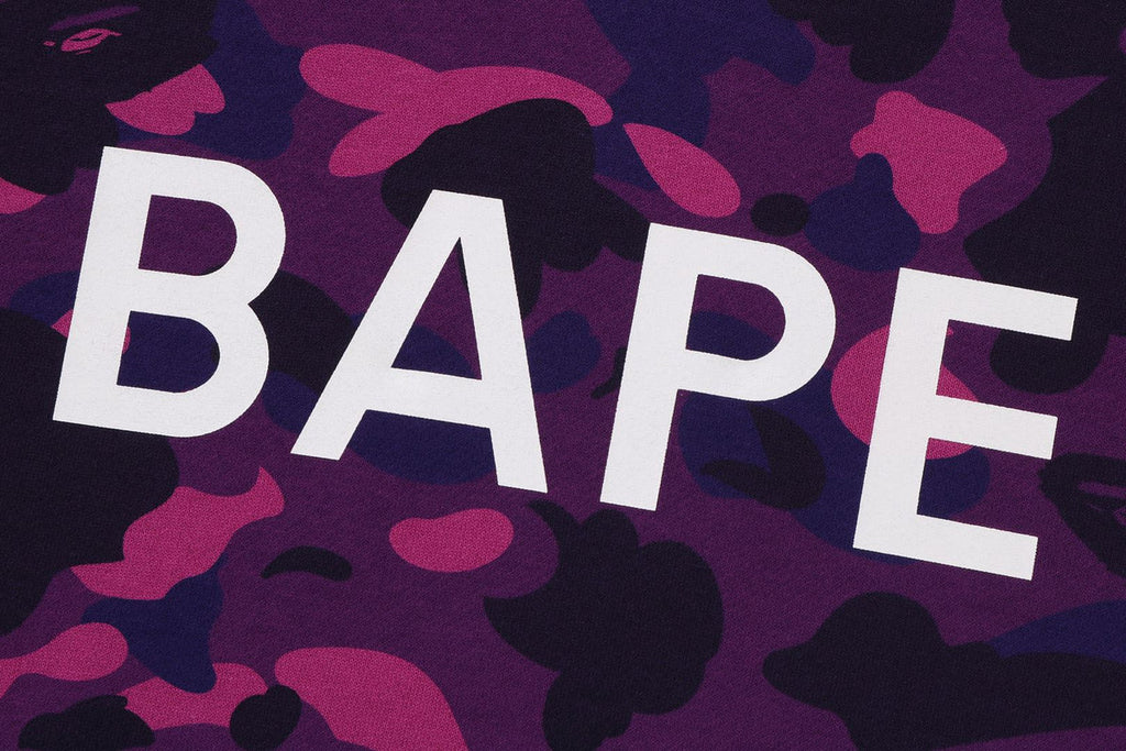 BAPE COLOR CAMO PULLOVER HOODIE IN PURPLE