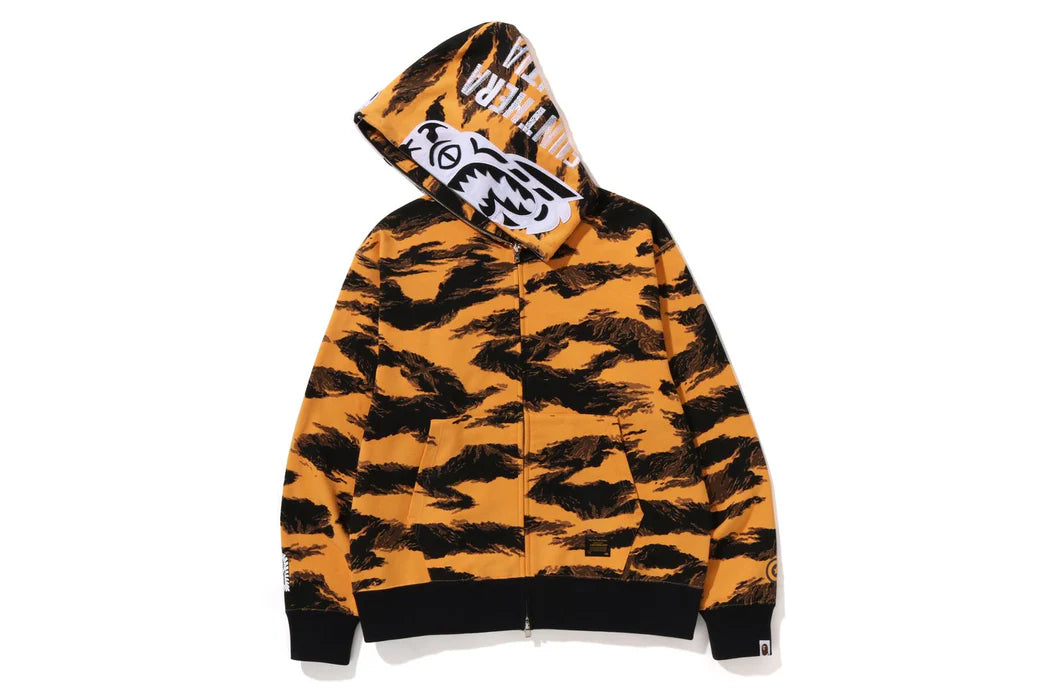 BAPE TIGER CAMO TIGER RELAXED FIT FULL ZIP HOODIE