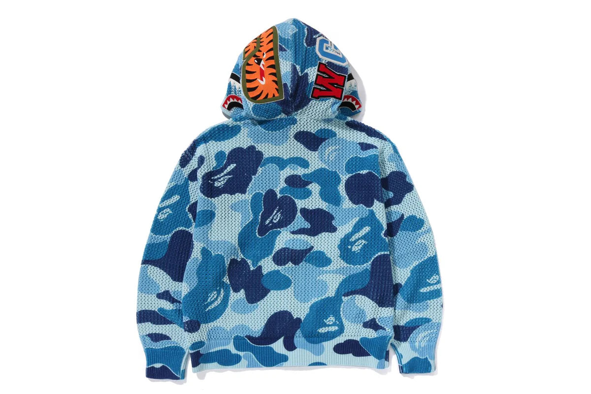 BAPE ABC CAMO CROCHET RELAXED FULL ZIP HOODIE