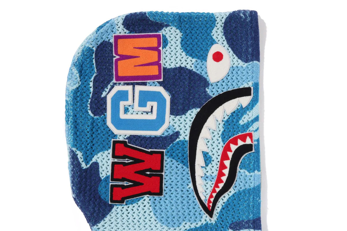 BAPE ABC CAMO CROCHET RELAXED FULL ZIP HOODIE