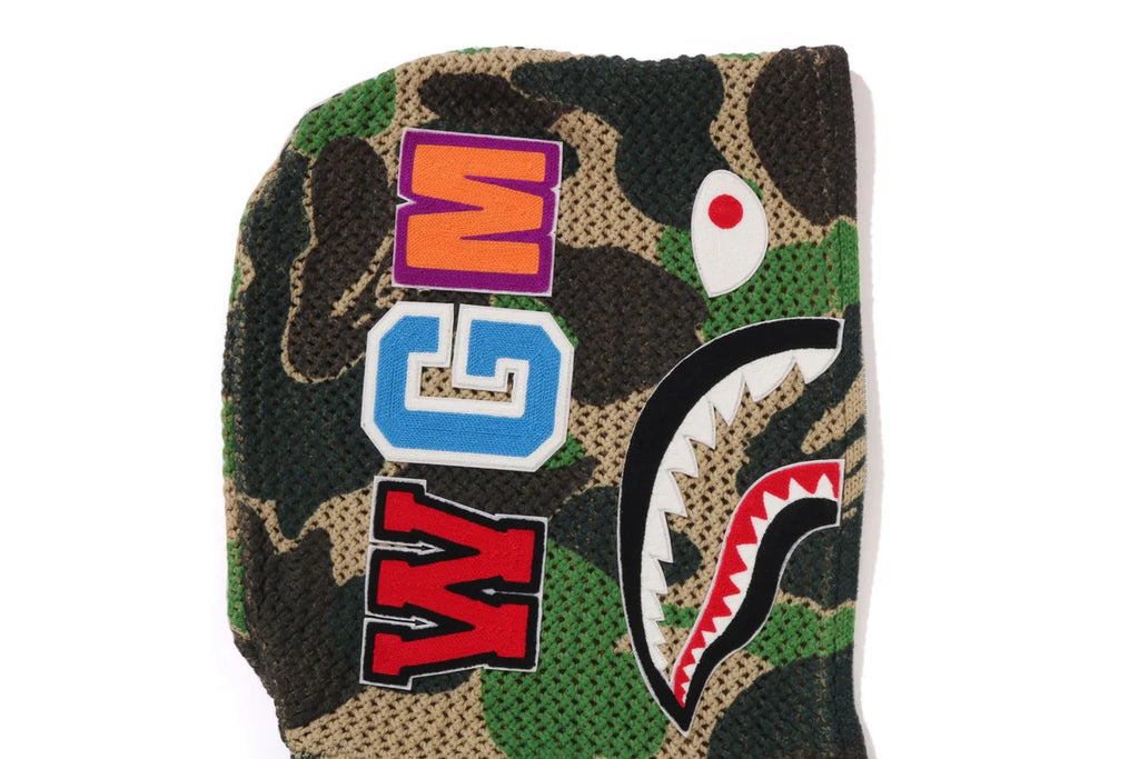 BAPE ABC CAMO CROCHET RELAXED FULL ZIP HOODIE
