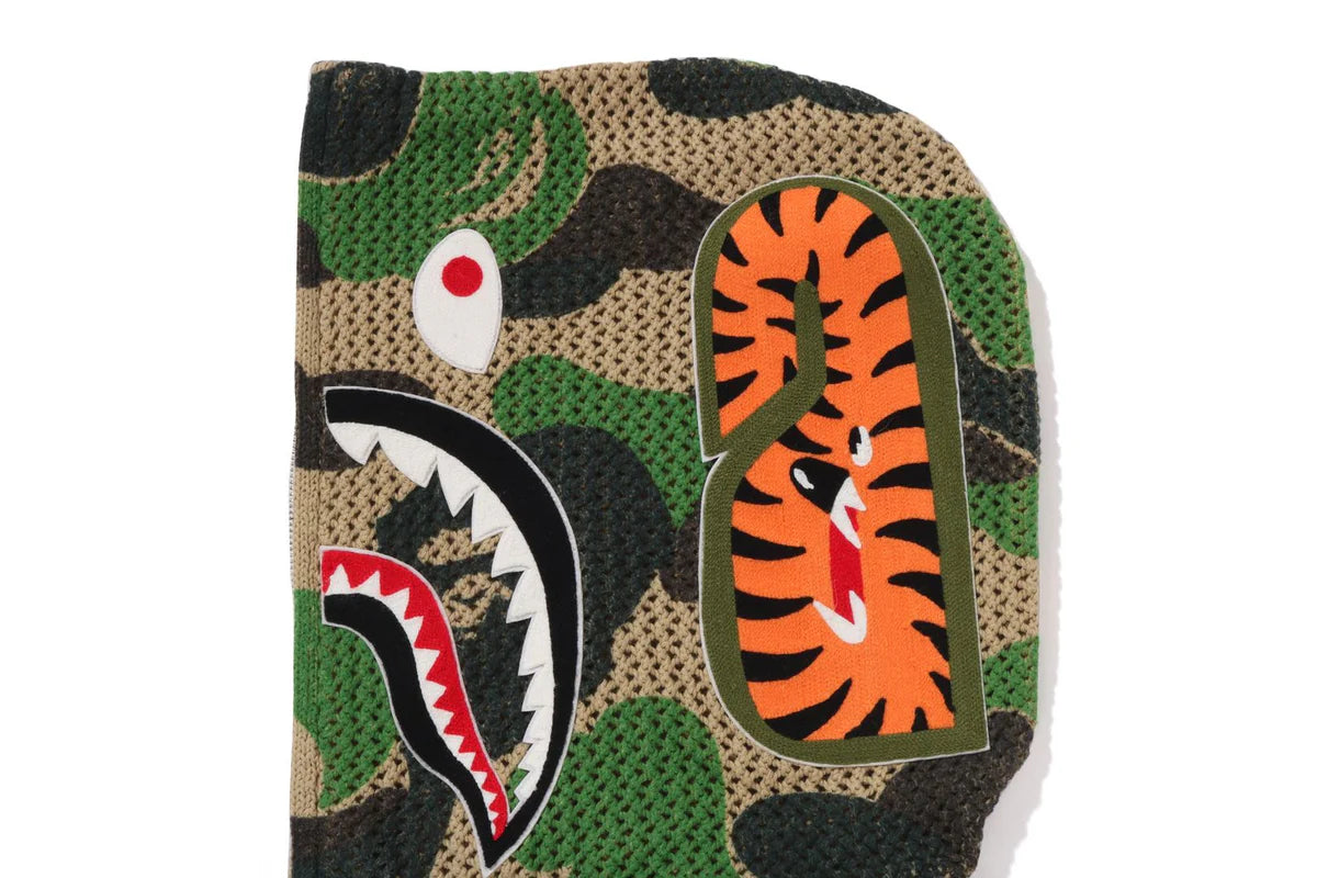 BAPE ABC CAMO CROCHET RELAXED FULL ZIP HOODIE