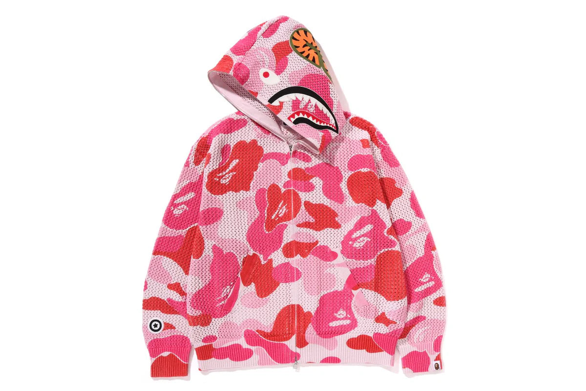 BAPE ABC CAMO CROCHET RELAXED FULL ZIP HOODIE