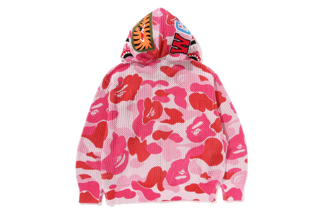 BAPE ABC CAMO CROCHET RELAXED FULL ZIP HOODIE