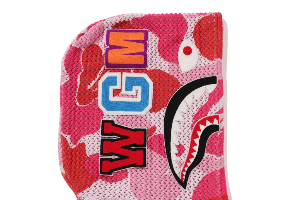 BAPE ABC CAMO CROCHET RELAXED FULL ZIP HOODIE