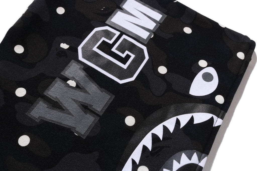 BAPE ABC DOT SHARK FULL ZIP HOODIE IN BLACK