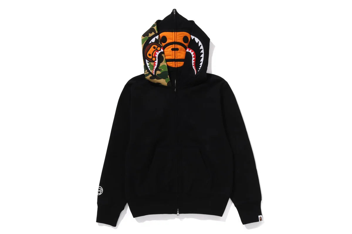 BAPE MILO SHARK FULL ZIP DOUBLE