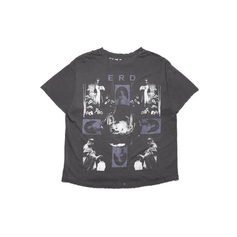 ENFANTS RICHES DÉPRIMÉS HOLLYWOOD COURONNE T-SHIRT IN WASHED BLACK