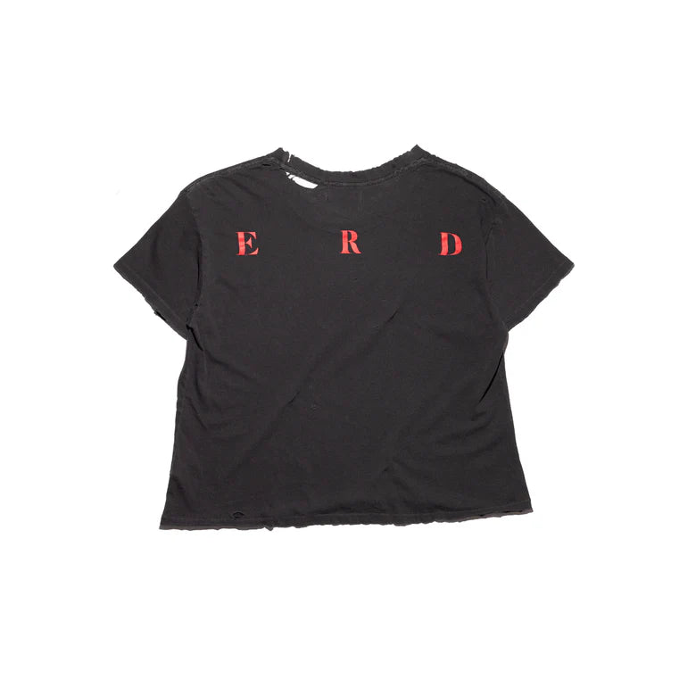 ENFANTS RICHES DÉPRIMÉS LES CRIMES DE L'AMOUR T-SHIRT IN THRASHED BLACK
