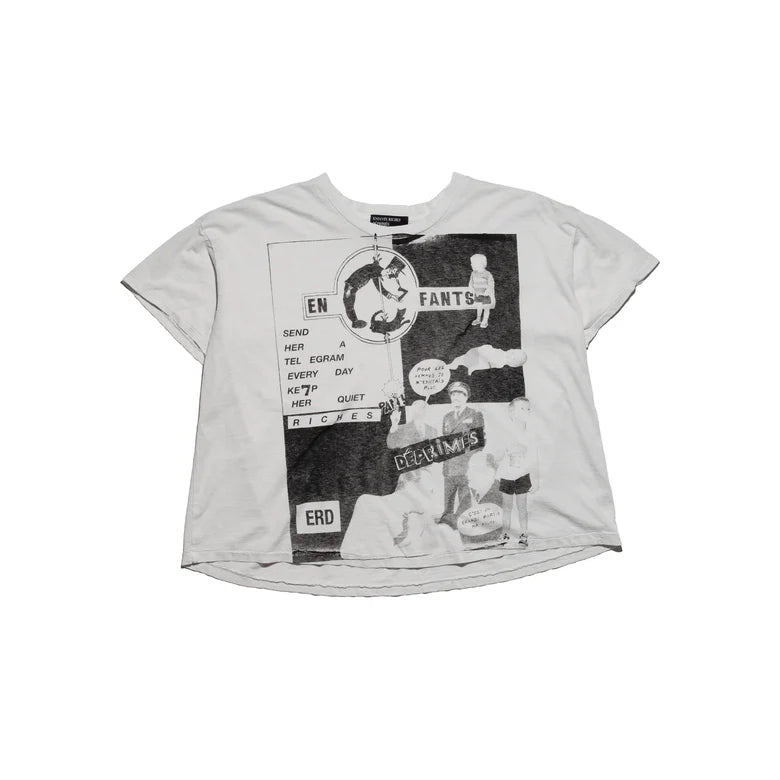 ENFANTS RICHES DÉPRIMÉS KEEP HER QUIET T-SHIRT IN FADED WHITE