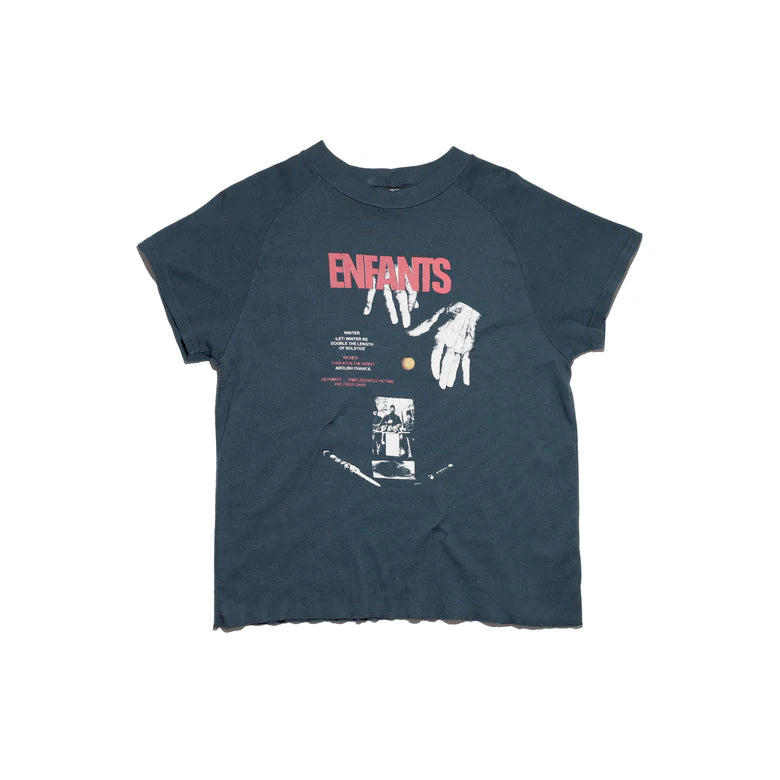 ENFANTS RICHES DÉPRIMÉS DOUBLE THE LENGTH OF SOLSTICE RAGLAN T-SHIRT IN FADED GREEN
