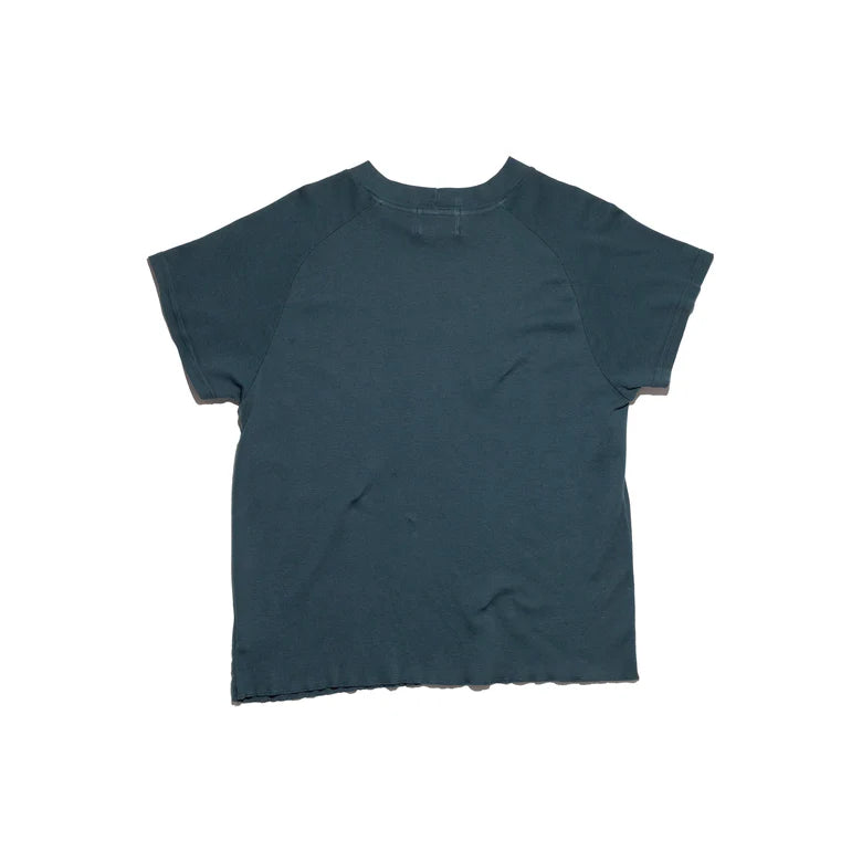 ENFANTS RICHES DÉPRIMÉS DOUBLE THE LENGTH OF SOLSTICE RAGLAN T-SHIRT IN FADED GREEN