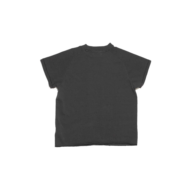 ENFANTS RICHES DÉPRIMÉS ANTON/HOPPER ASSEMBLAGE RAGLAN T-SHIRT IN FADED BLACK