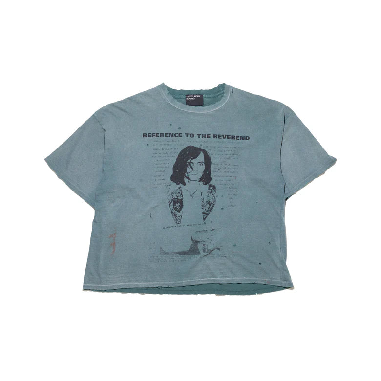 ENFANTS RICHES DÉPRIMÉS REVEREND T-SHIRT IN THRASHED TEAL