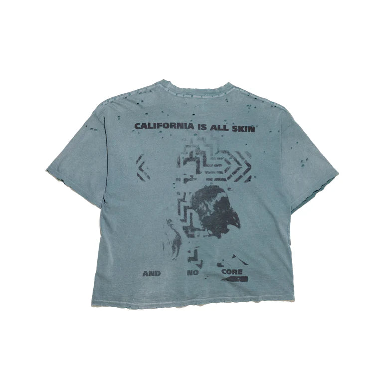 ENFANTS RICHES DÉPRIMÉS REVEREND T-SHIRT IN THRASHED TEAL