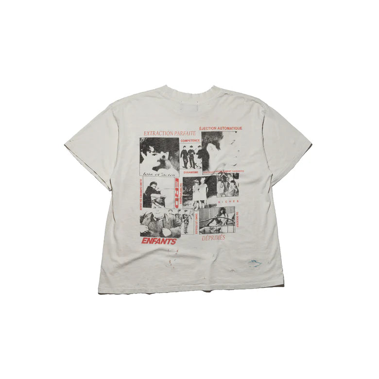 ENFANTS RICHES DÉPRIMÉS LA SCOLAIRE PRÉFÉREE T-SHIRT IN ANTIQUE WHITE