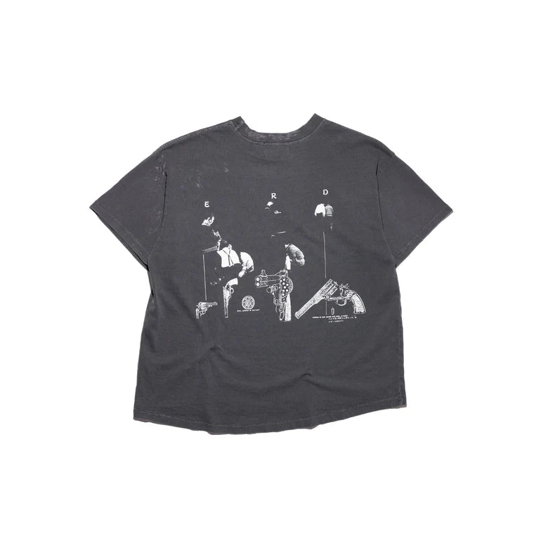 ENFANTS RICHES DÉPRIMÉS PSYCHOTHÉRAPIE DE L'ADOLESCENT T-SHIRT IN SUN FADED BLACK