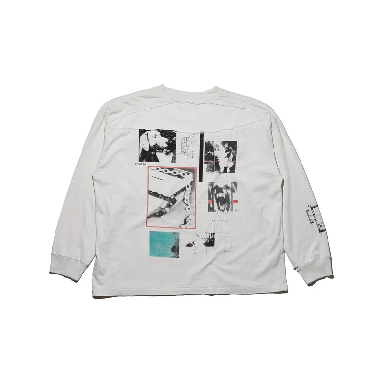 ENFANTS RICHES DÉPRIMÉS MODULAR LS T-SHIRT IN VINTAGE WHITE