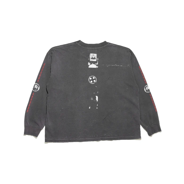 ENFANTS RICHES DÉPRIMÉS BATHROOM STALL LS T-SHIRT IN VINTAGE BLACK