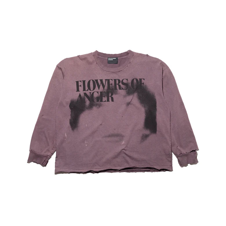 ENFANTS RICHES DÉPRIMÉS FLOWERS OF ANGER LS T-SHIRT IN ANTIQUE BROWN