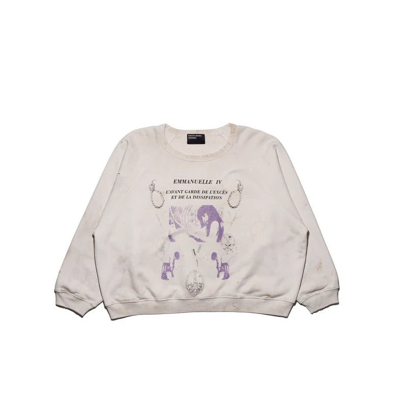 ENFANTS RICHES DEPRIMES EMMANUELLE IV RAGLAN CREWNECK