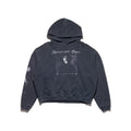ENFANTS RICHES DÉPRIMÉS VESTIAIRE POUR DAMES HOODIE  IN FADED BLACK WITH PAINT