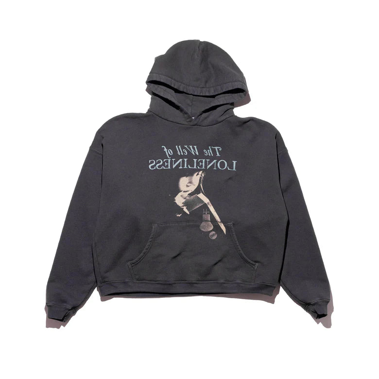 ENFANTS RICHES DÉPRIMÉS WELL OF LONELINESS HOODIE  IN FADED BLACK
