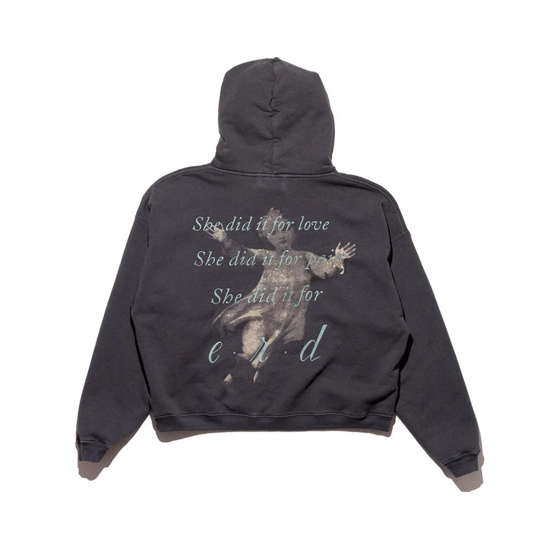 ENFANTS RICHES DÉPRIMÉS WELL OF LONELINESS HOODIE  IN FADED BLACK
