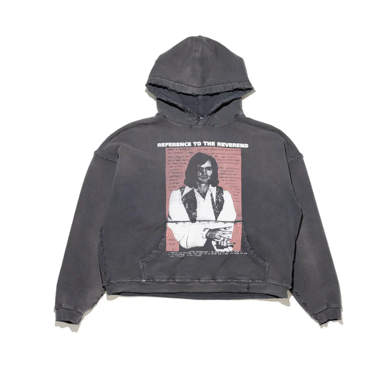 ENFANTS RICHES DÉPRIMÉS REVEREND HOODIE IN SUN FADED BLACK