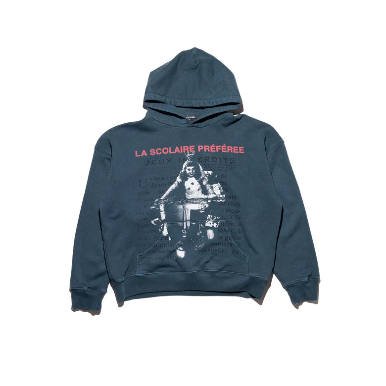 ENFANTS RICHES DÉPRIMÉS LA SCOLAIRE PRÉFÉREE HOODIE  IN DARK FOREST GREEN