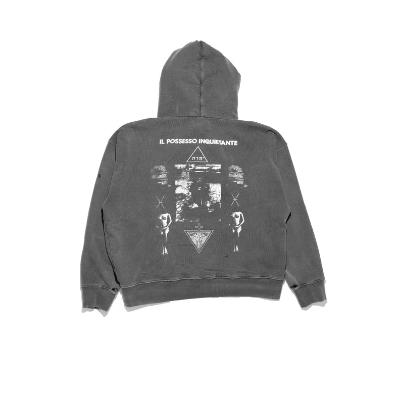 ENFANTS RICHES DÉPRIMÉS IL POSSESSO HOODIE  IN LIGHT ANTIQUE BLACK