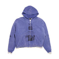 ENFANTS RICHES DÉPRIMÉS SOVIET ARCTIC ASSEMBLAGE ZIP HOODIE  IN SPRUCE BLUE