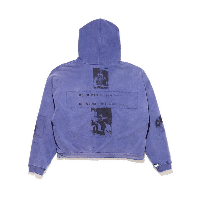 ENFANTS RICHES DÉPRIMÉS SOVIET ARCTIC ASSEMBLAGE ZIP HOODIE  IN SPRUCE BLUE