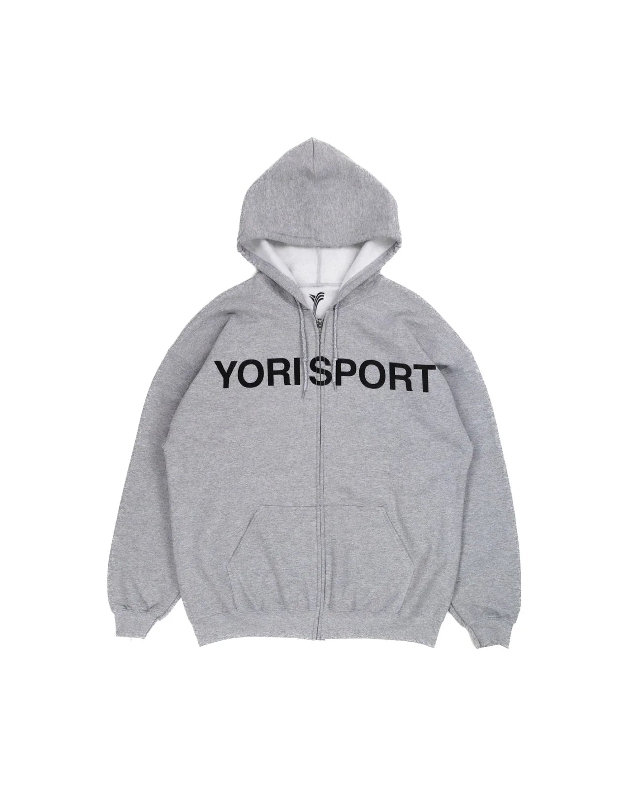 YORI SPORT TEXT ZIP-UP (GREY/BLACK)