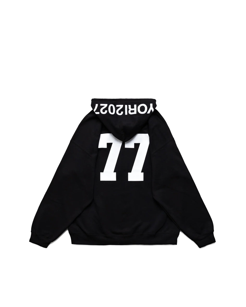 YORI SPORT TEXT ZIP-UP (BLACK/WHITE)