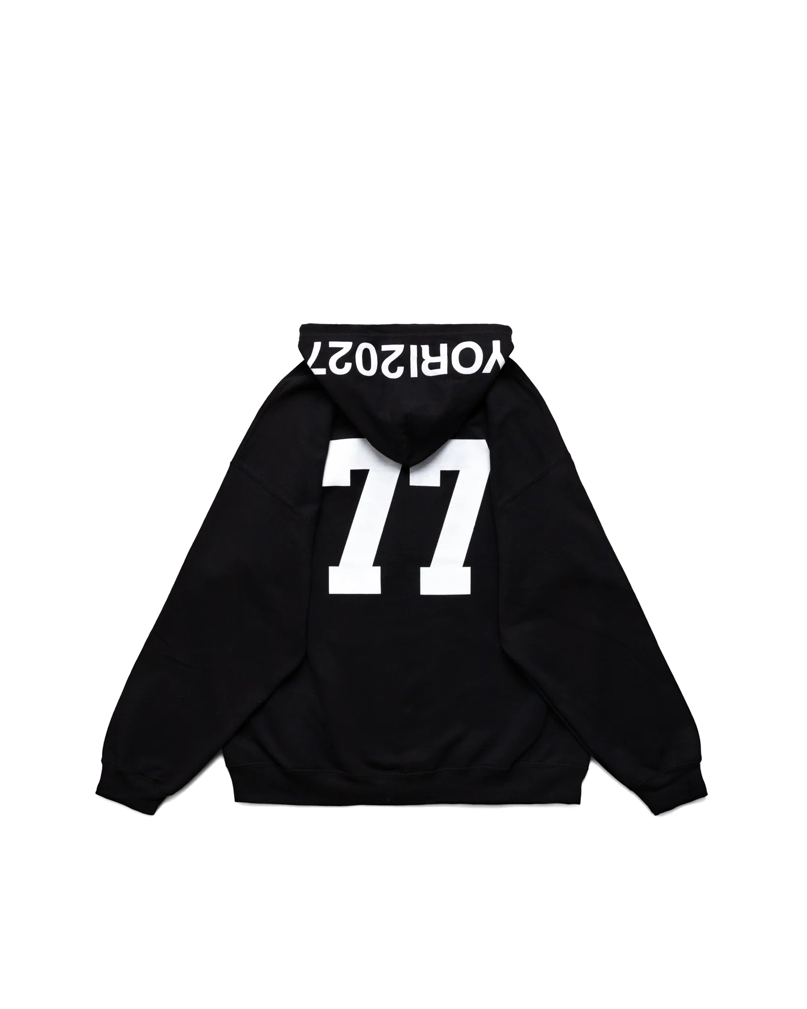 YORI SPORT TEXT ZIP-UP (BLACK/WHITE)