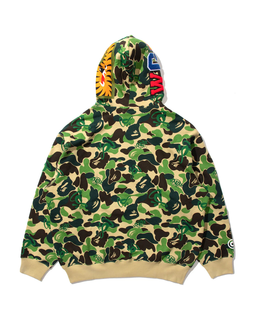 BAPE X SPOTIFY X SYNÁ BY CENTRAL CEE SHARK FULL ZIP HOODIE IN GREEN