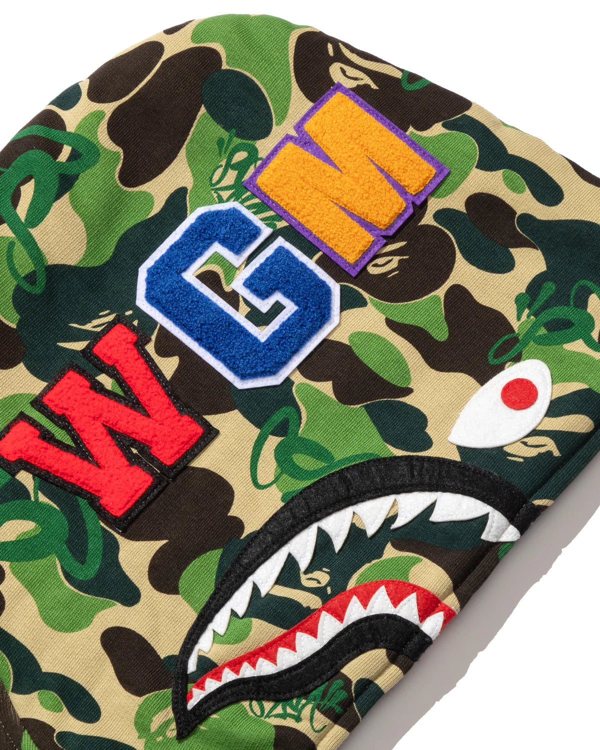 BAPE X SPOTIFY X SYNÁ BY CENTRAL CEE SHARK FULL ZIP HOODIE IN GREEN