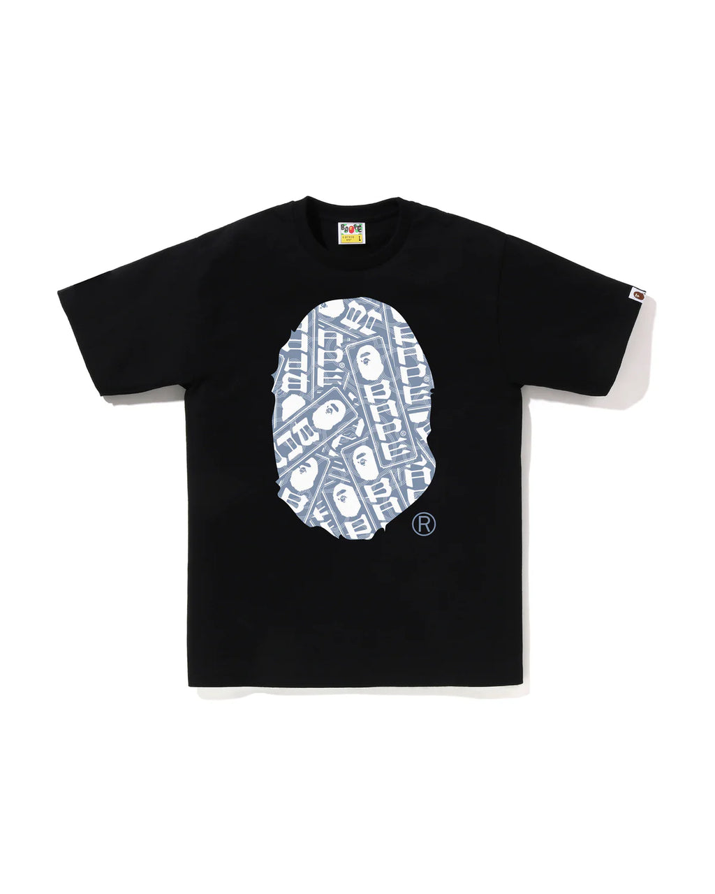 BAPE JAPANESE CLOUD CAMO LABEL TEE