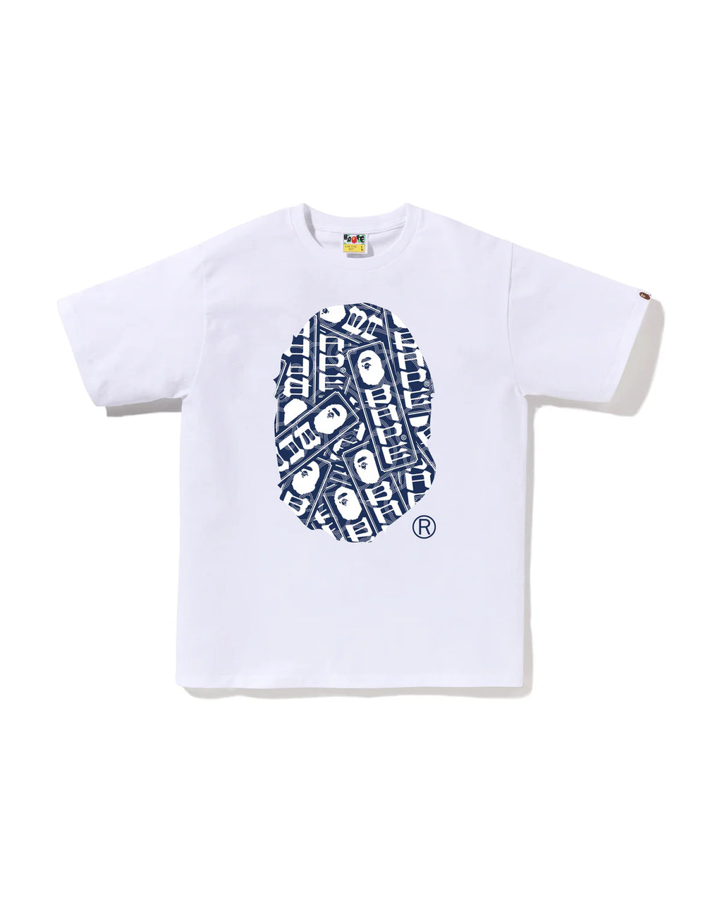 BAPE JAPANESE CLOUD CAMO LABEL TEE