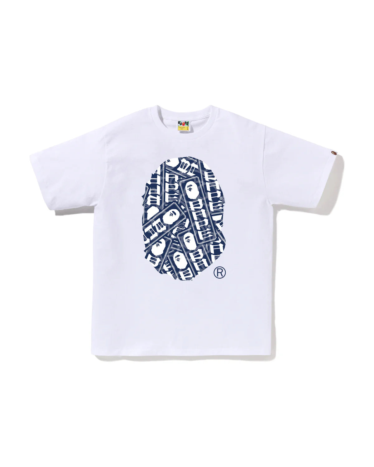BAPE JAPANESE CLOUD CAMO LABEL TEE