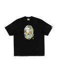BAPE VACATION PATTERN APE HEAD RELAXED FIT TEE