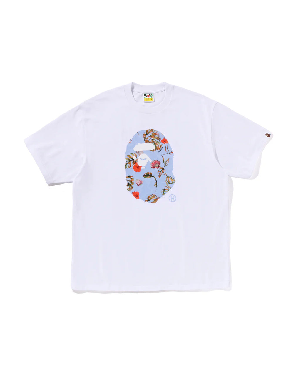 BAPE VACATION PATTERN APE HEAD RELAXED FIT TEE