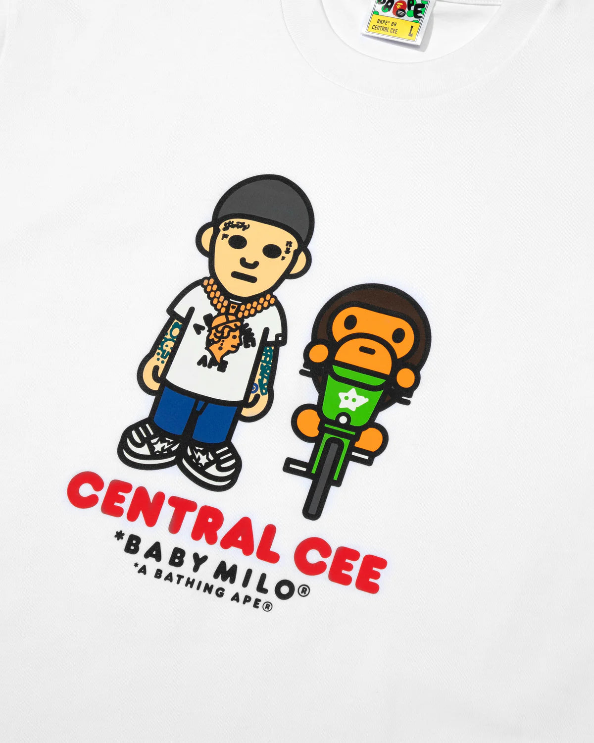 BAPE X SPOTIFY X SYNÁ BY CENTRAL CEE BABY MILO TEE